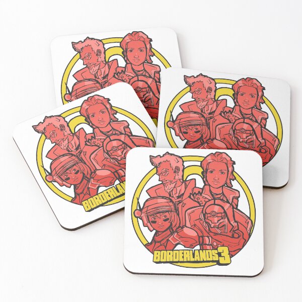Borderlands 3 Vault Hunters Coasters (Set of 4)