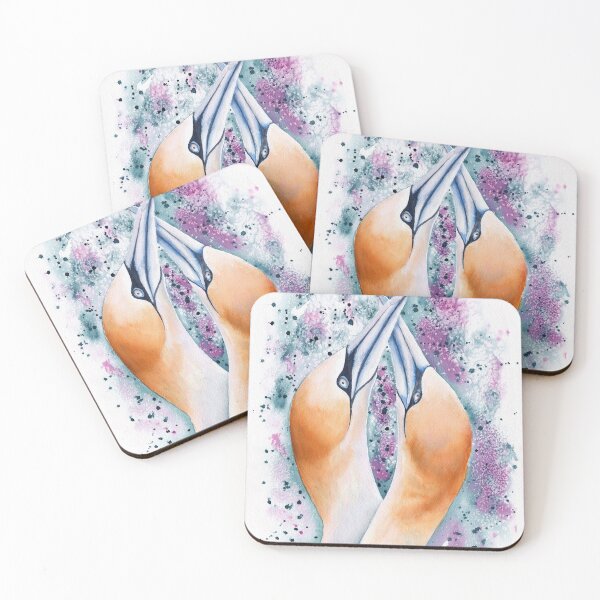 Item preview, Loving romantic Northern gannets designed and sold by Petrún Sigurðardóttir.