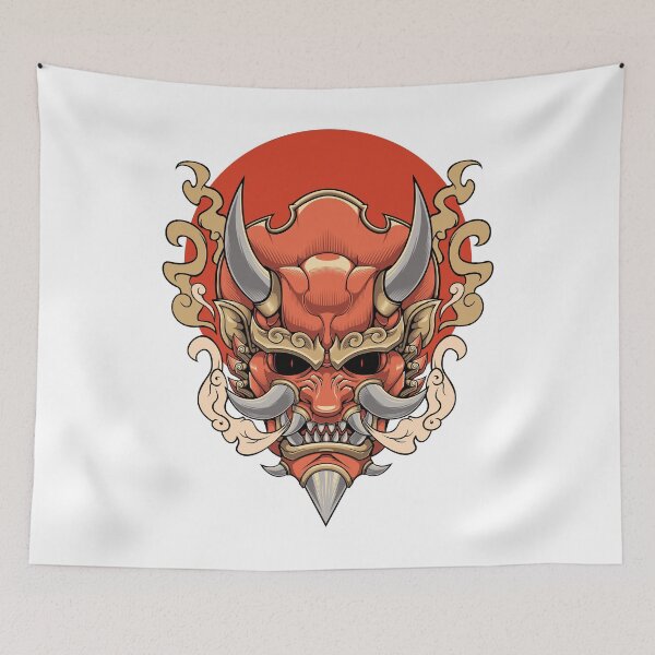Item preview, Japanese Oni mask Illustration designed and sold by hirayastudioph.