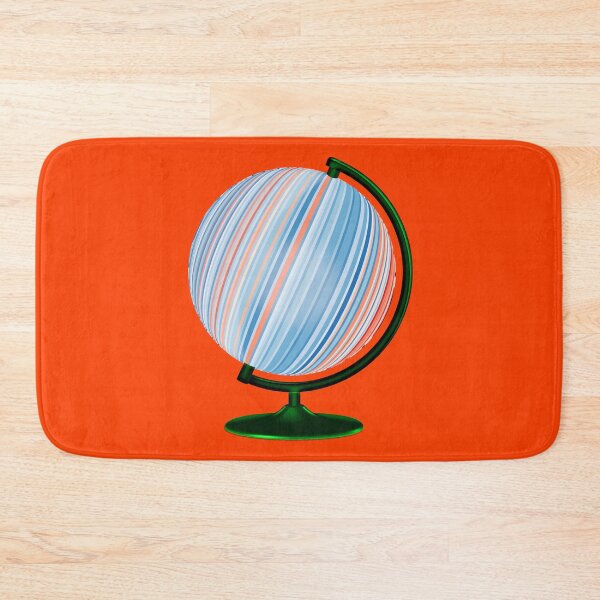Item preview, United States Climate Change Warming Stripes Globe designed and sold by CharJens.