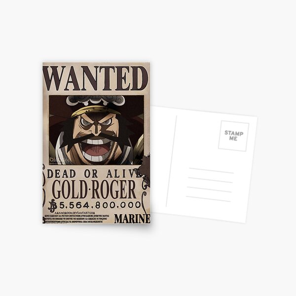 One Piece] Official Navy Wanted Posters Gol D. Roger – Otaku