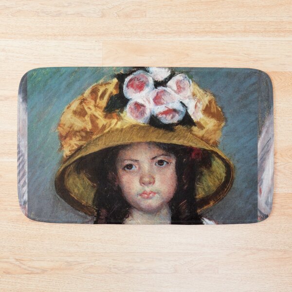 Item preview, Study of a Small child in a flowery hat painting - mary cassatt  designed and sold by Vintage Designs +.