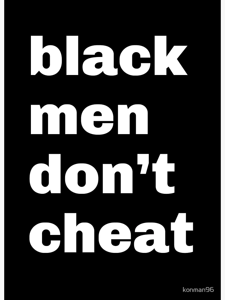 BLACK MEN DON'T CHEAT MAT – Kicky Mats