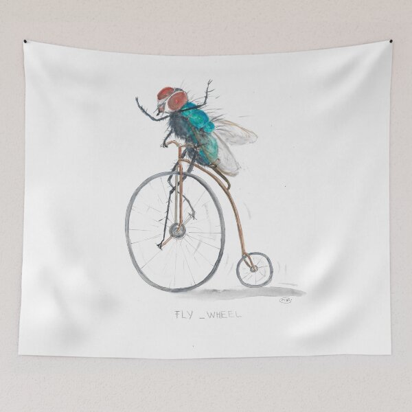 Item preview, Fly on a Bicycle. Fly-Wheel designed and sold by Marjansart.