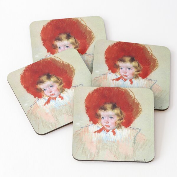 Item preview,  Study of a Small child in a flowery hat painting - mary cassatt  designed and sold by Vintage Designs +.