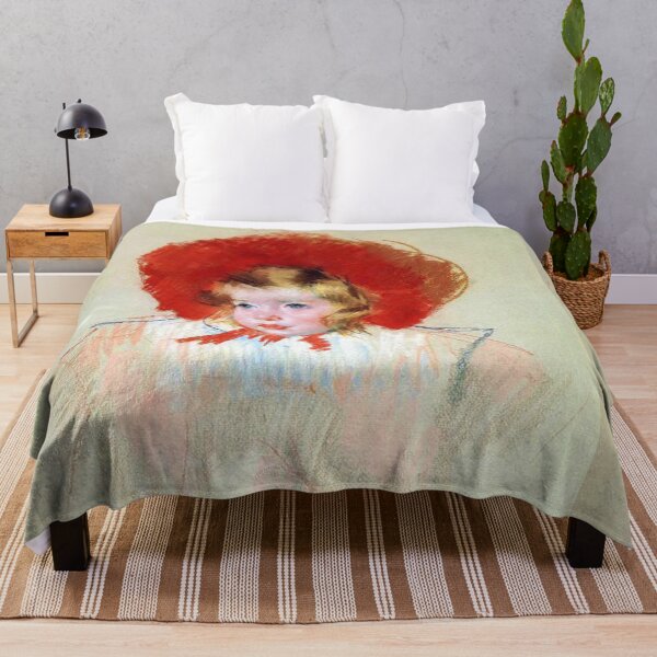 Item preview, Study of a Small child in a flowery hat painting - mary cassatt designed and sold by Vintage Designs +.