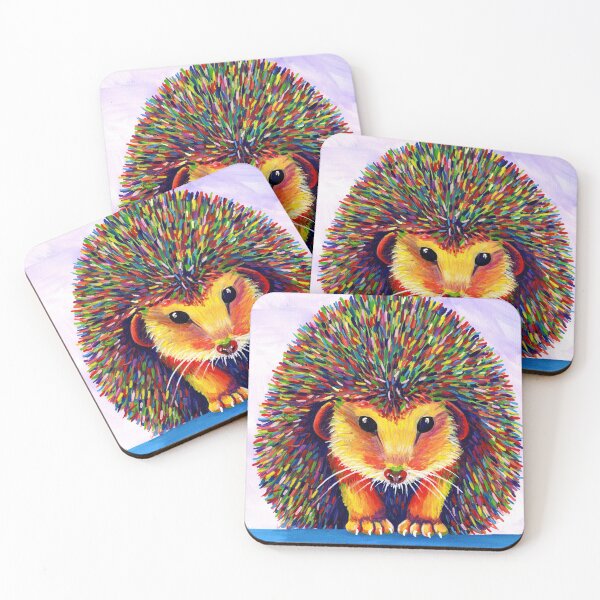 Item preview, Rainbow Hedgehog designed and sold by Tiffany Budd.