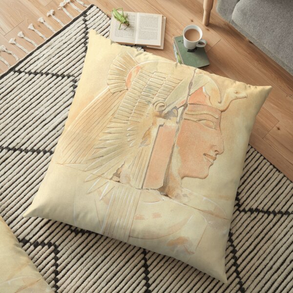 Queen Ahmose by Howard Carter Floor Pillow