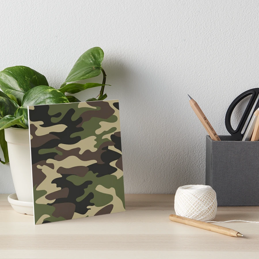 Camouflage (Camo) Print Traditional Army Military Photographic Print for  Sale by Designs by Kool Kat