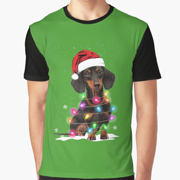 Item preview, Dachshund Christmas Lights With Snow Sweater designed and sold by DogsHearted.