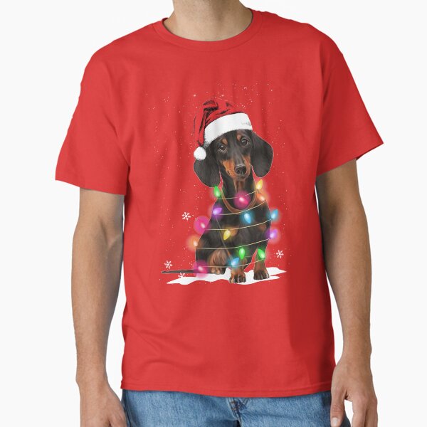 Item preview, Dachshund Christmas Lights With Snow Sweater designed and sold by DogsHearted.