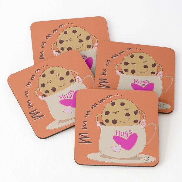 Item preview, Chocolate chip cookie hugs in orange designed and sold by khadijlloyd.