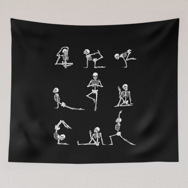 Item preview, Yoga Skeleton Funny Yoga Positions Halloween Gift designed and sold by CatRobot.