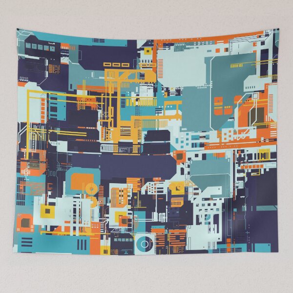 Item preview, Tech Geek Abstract Pattern designed and sold by Lyle Hatch.