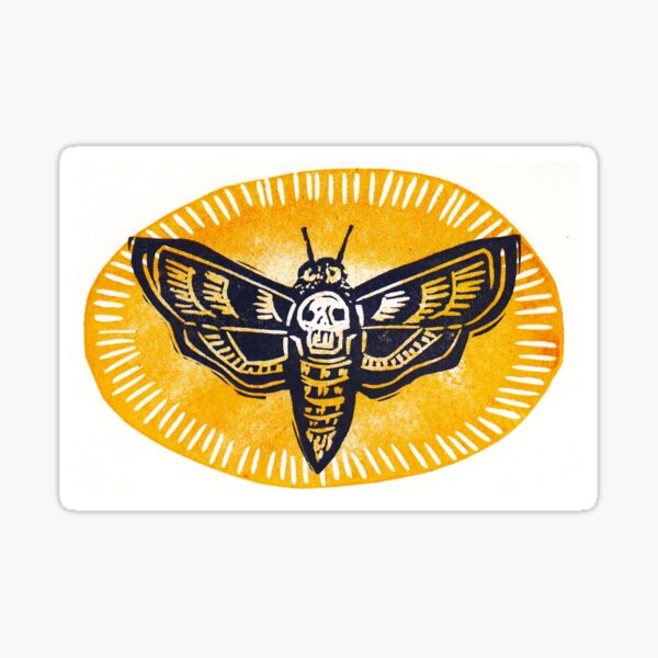 Death Head Moth Sticker