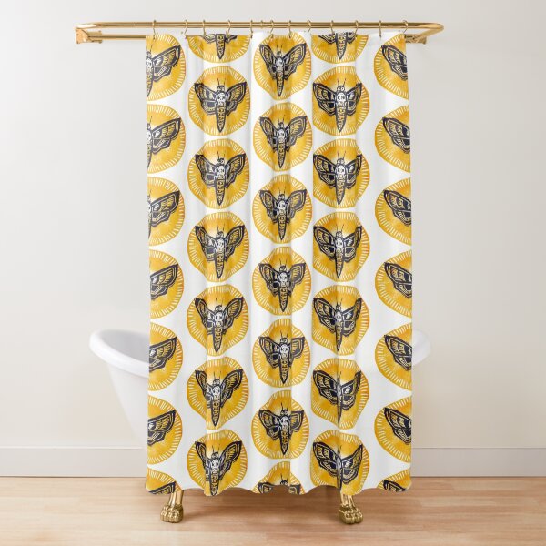 Death Head Moth Shower Curtain
