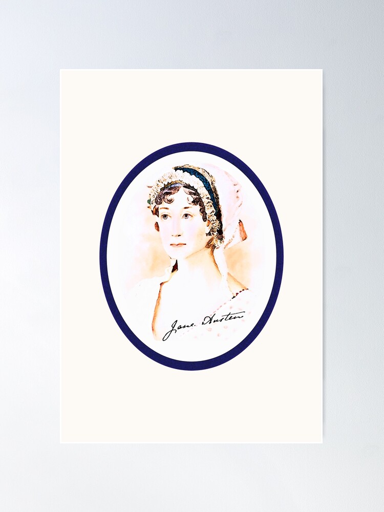 Thumbnail 2 of 3, Poster, Portrait of a Lady Writer - Jane Austen designed and sold by anni103.