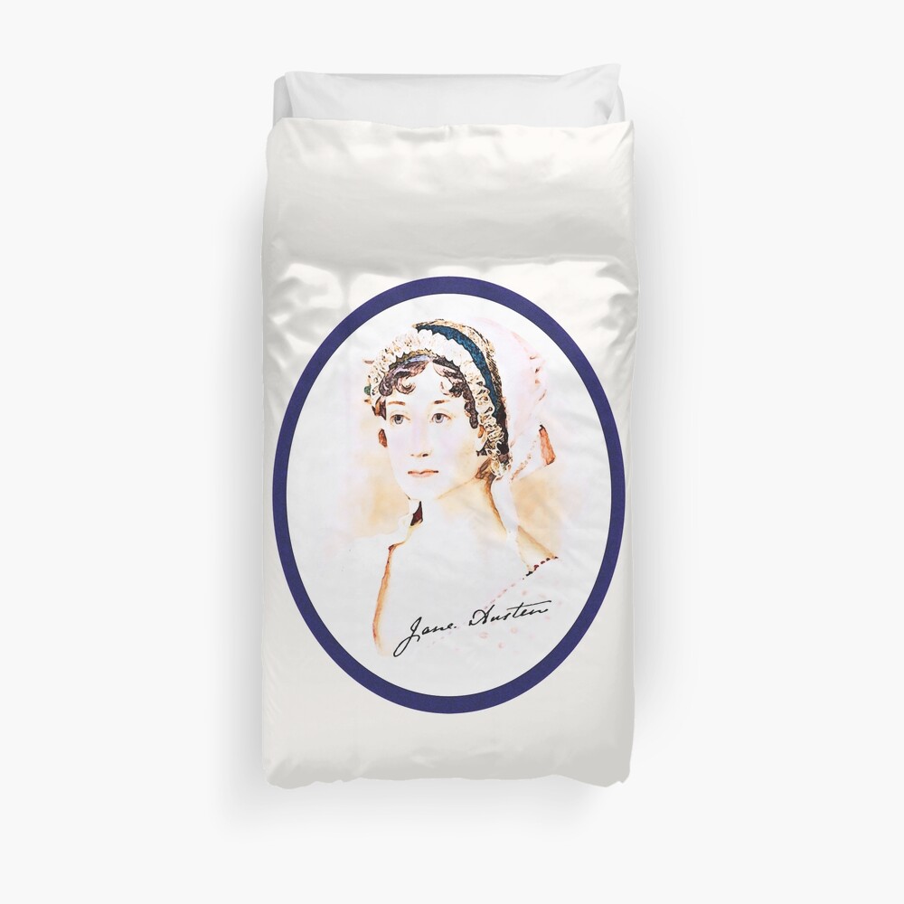 Portrait of a Lady Writer - Jane Austen Duvet Cover