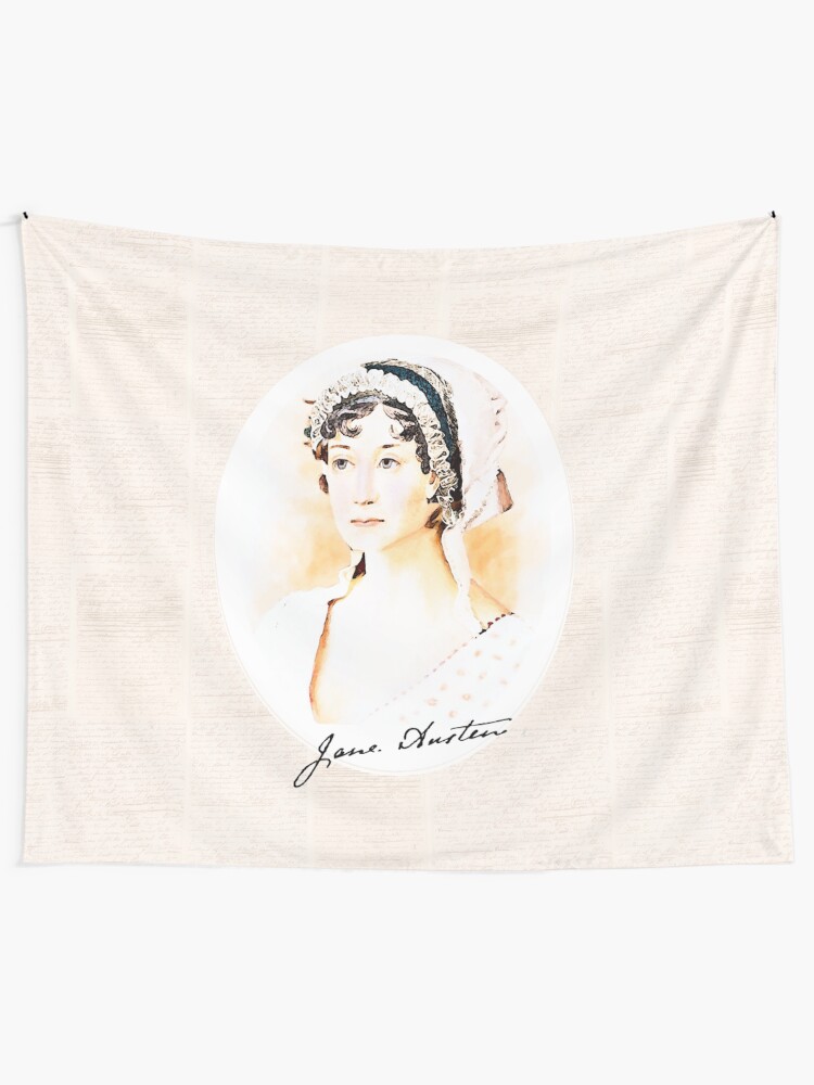 Alternate view of Portrait of a Lady Writer - Jane Austen Tapestry