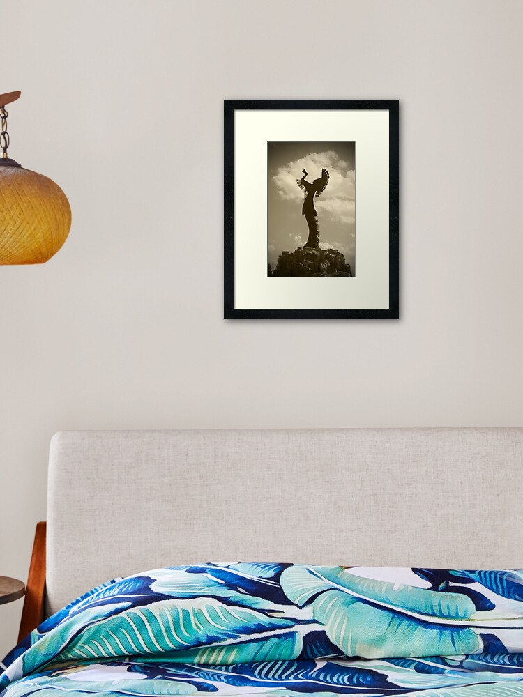 Keeper Of The Plains Wichita Ks Framed Art Print By Mkdesigns