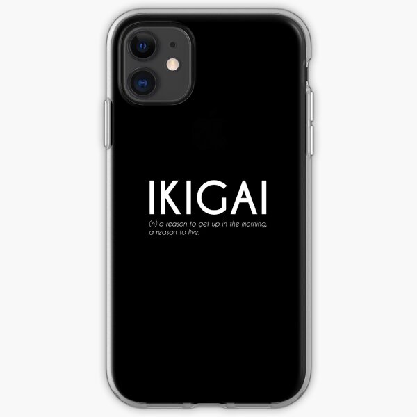 Ikigai - Japanese Beautiful Word (white) iPhone Soft Case