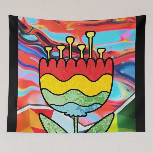 Item preview, Rainbow Flower designed and sold by AbrorschachArt.