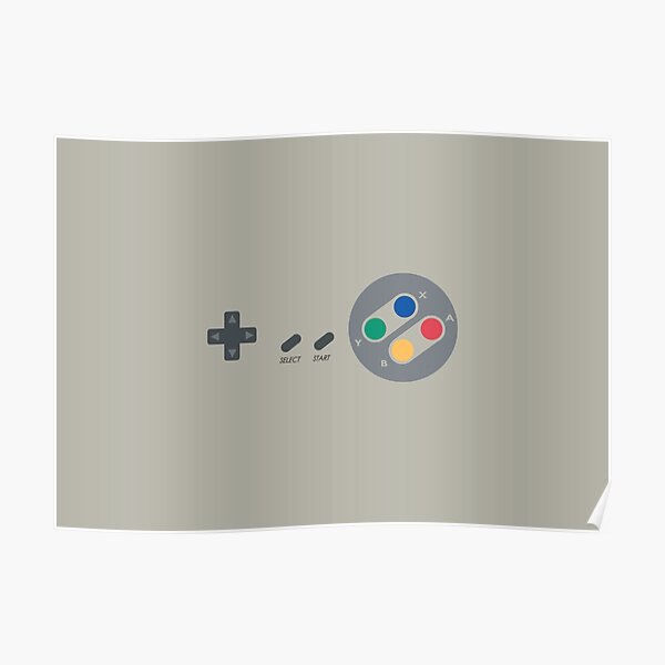 SNES Pad Poster
