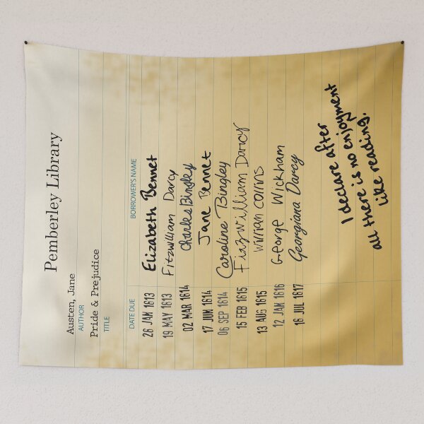 Item preview, Pride & Prejudice Pemberley Library Card designed and sold by mymymagic.