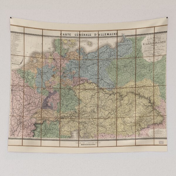 Item preview, Map of Germany (1866) designed and sold by allhistory.