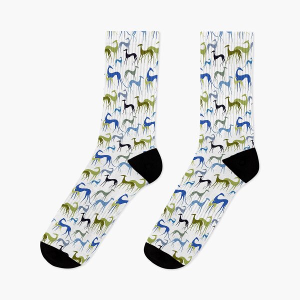 Item preview, Galgos in green blue designed and sold by lobitos.