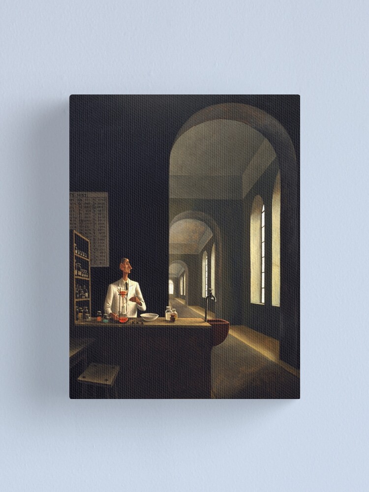 Alternate view of Franz Sedlacek - The Chemist Canvas Print