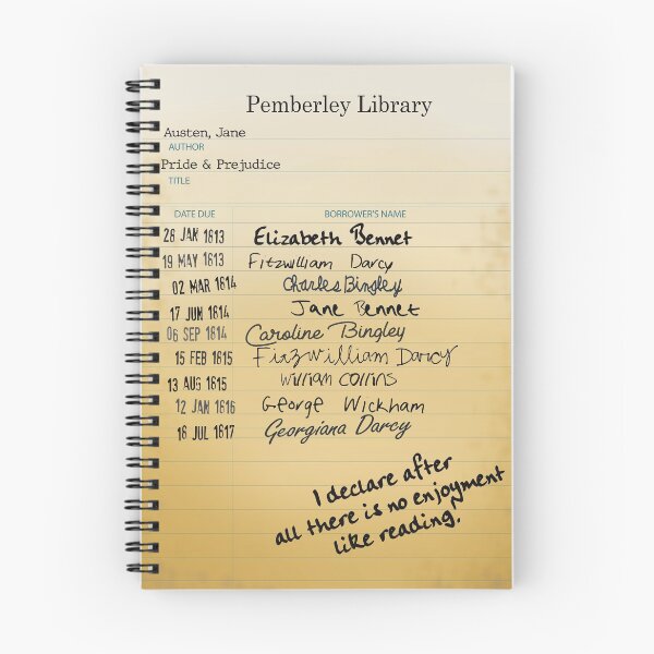 Item preview, Pride & Prejudice Pemberley Library Card- vertical designed and sold by mymymagic.