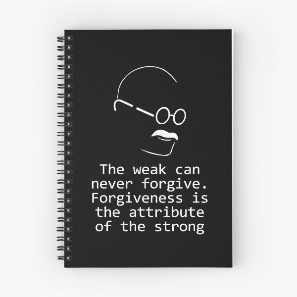 Item preview, Gandhi Quote Design Weak Forgiveness  designed and sold by GetItGiftIt.