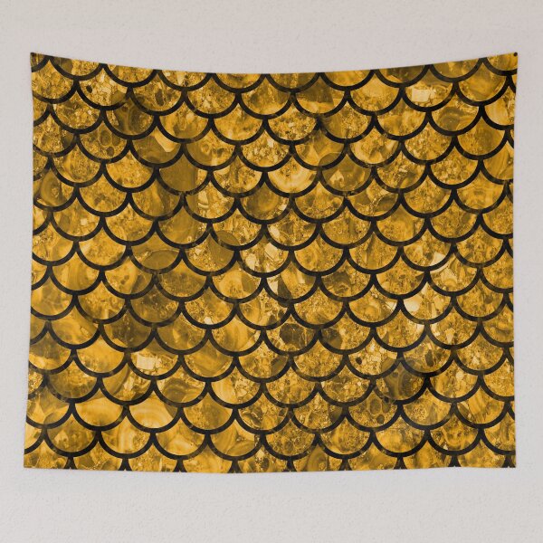 Item preview, Gold Dragon Scales designed and sold by HomeLivingCo.