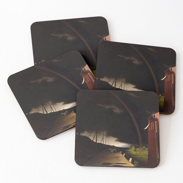 Item preview, Franz Sedlacek - Landscape with Rainbow designed and sold by ArtExpression.