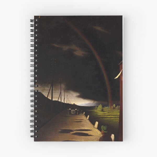 Item preview, Franz Sedlacek - Landscape with Rainbow designed and sold by ArtExpression.