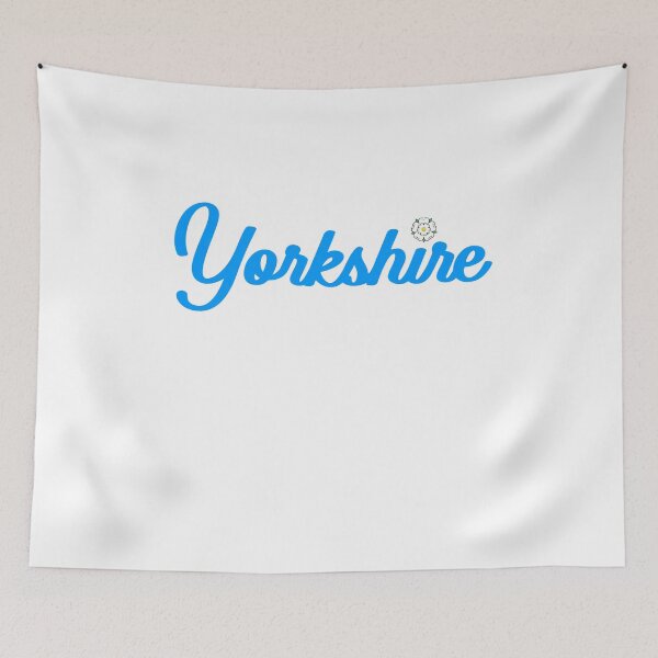 Item preview, Yorkshire in blue with white rose tittle designed and sold by qlobba.