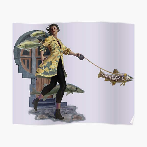 Walking Your Fish Through Town Poster