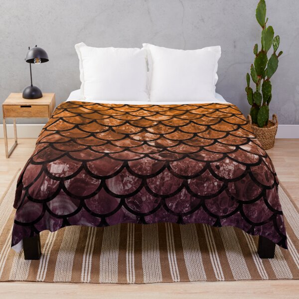 Item preview, Orange Purple Dragon Scales designed and sold by HomeLivingCo.