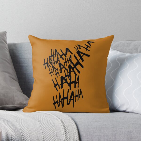 Joker hahaha Throw Pillow