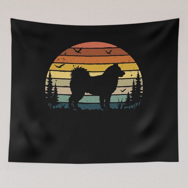 Aperçu de l'œuvre Alaskan Malamute Dog Retro Vintage  créée et vendue par rafaeltto.