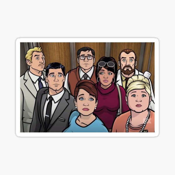 Archer's cast Sticker