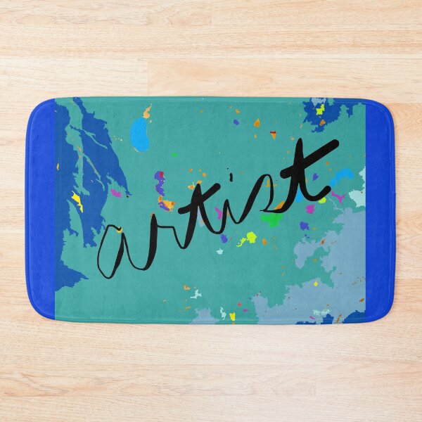 Item preview, ARTIST: painted in royal blue, light blue, aqua, teal blue green designed and sold by djrunnels.