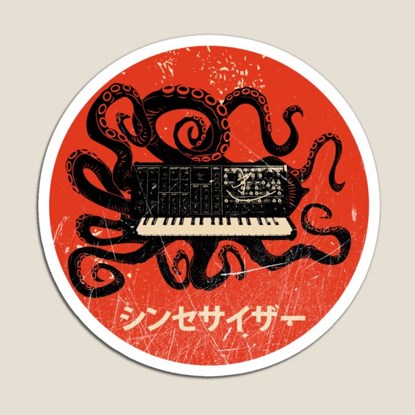 Item preview, Vintage Kraken Synth Analog Synthesizer Japanese Retro Gear Premium design designed and sold by A-Fashion.