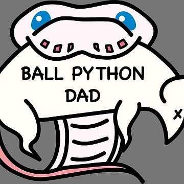 Artwork thumbnail, Ball Python Dad - Leucistic by Radioactive China