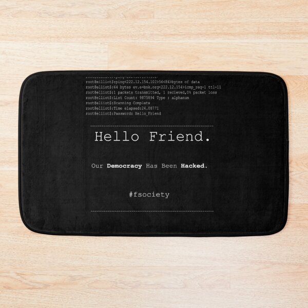 Item preview, Hello Friend@fsociety designed and sold by PrintSideYerp.