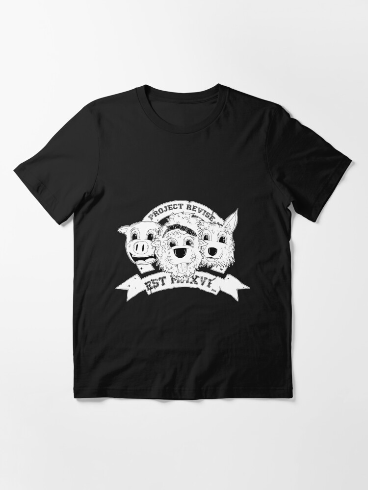 Alternate view of PROJECT REVISE Animal Masks Design Essential T-Shirt