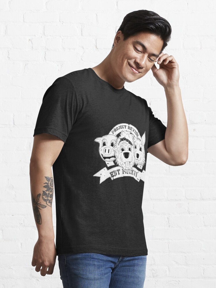 Alternate view of PROJECT REVISE Animal Masks Design Essential T-Shirt