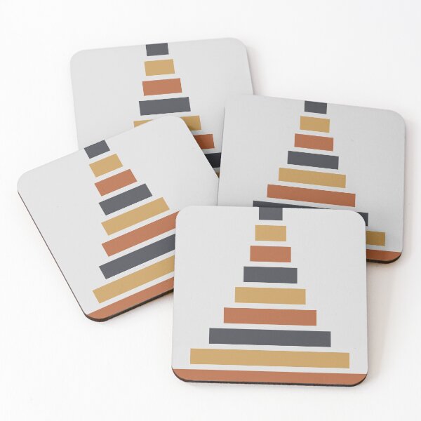Item preview, Triangle tower shape with horizontal strips designed and sold by hutofdesigns.