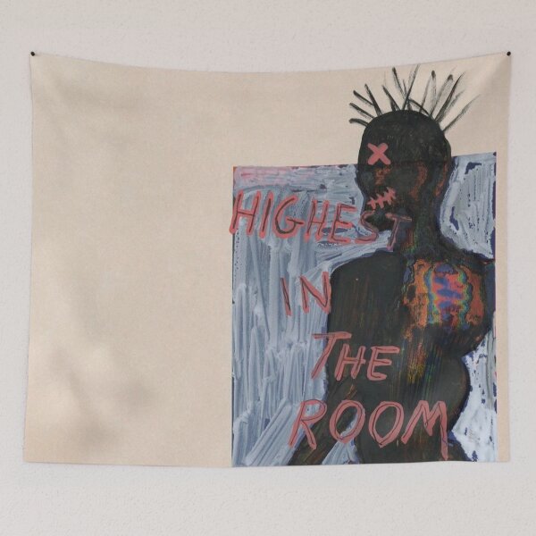 Item preview, Astro Highest in room World Travis fan cover designed and sold by Emma Monsanto.